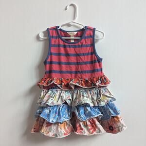 Matilda Jane Top Girls Sz 6 Ruffle Tiered Boutique